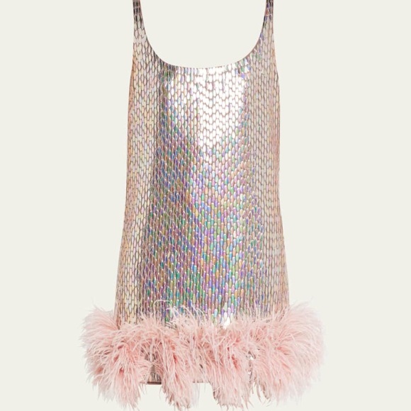 Alexis Zaire Feather Mini Dress - Picture 3 of 7